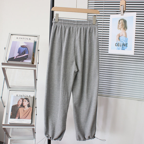 Γυναικεία αθλητική φόρμα με ελαστική μέση και κορδόνια