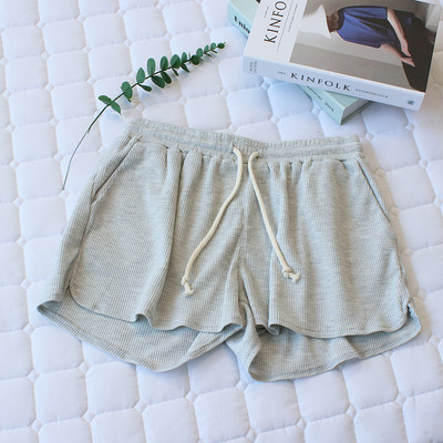 Γυναικείο βαμβακερό αθλητικό σορτς με κορδόνια και τσέπες