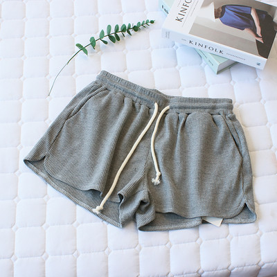 Γυναικείο βαμβακερό αθλητικό σορτς με κορδόνια και τσέπες