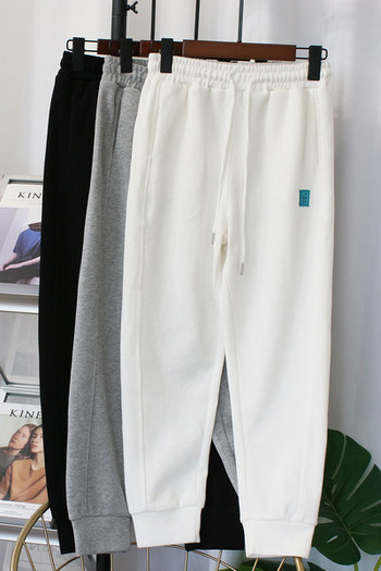 Βαμβακερό παντελόνι με ελαστική μέση