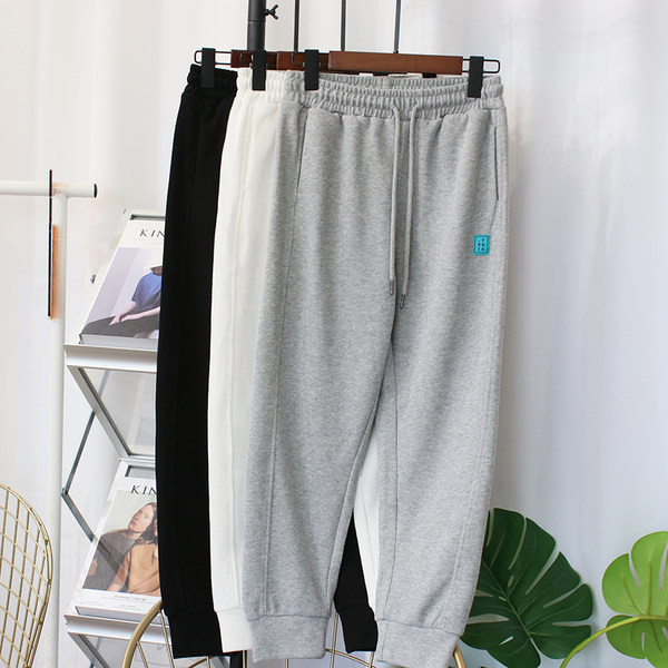 Βαμβακερό παντελόνι με ελαστική μέση