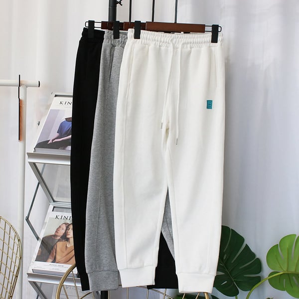 Βαμβακερό παντελόνι με ελαστική μέση