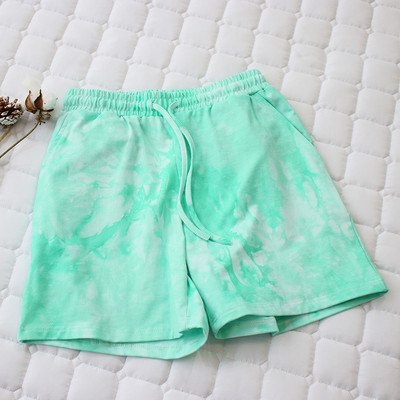 Къс цветен панталон с ластична талия