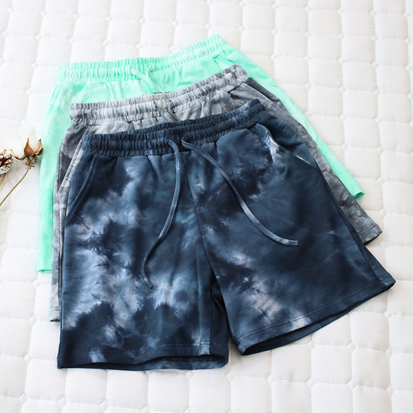 Къс цветен панталон с ластична талия