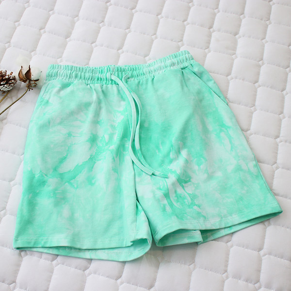 Къс цветен панталон с ластична талия