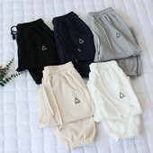 Αθλητικό παντελόνι με δέσιμο και ελαστική μέση