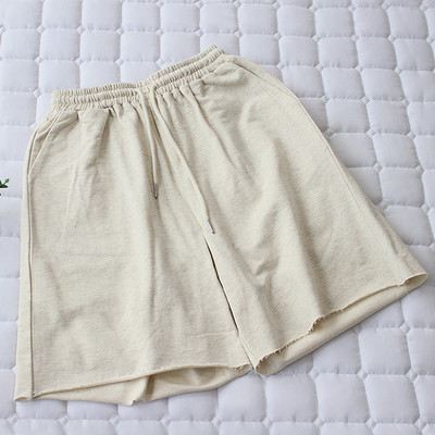 Σπορ μονόχρωμο παντελόνι με ελαστική μέση