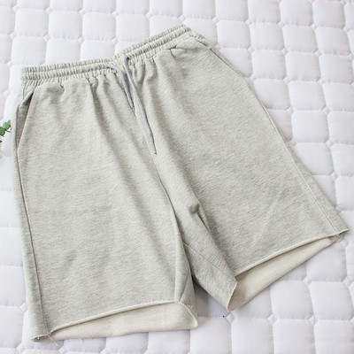 Σπορ μονόχρωμο παντελόνι με ελαστική μέση