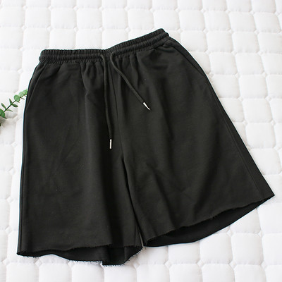 Σπορ μονόχρωμο παντελόνι με ελαστική μέση