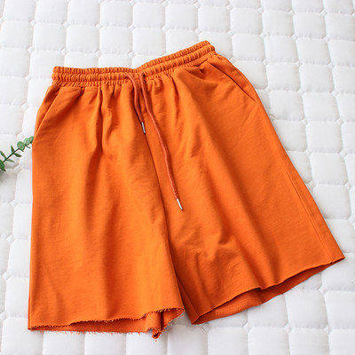 Σπορ μονόχρωμο παντελόνι με ελαστική μέση