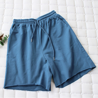 Σπορ μονόχρωμο παντελόνι με ελαστική μέση