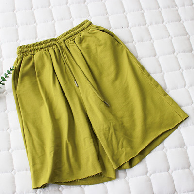 Σπορ μονόχρωμο παντελόνι με ελαστική μέση