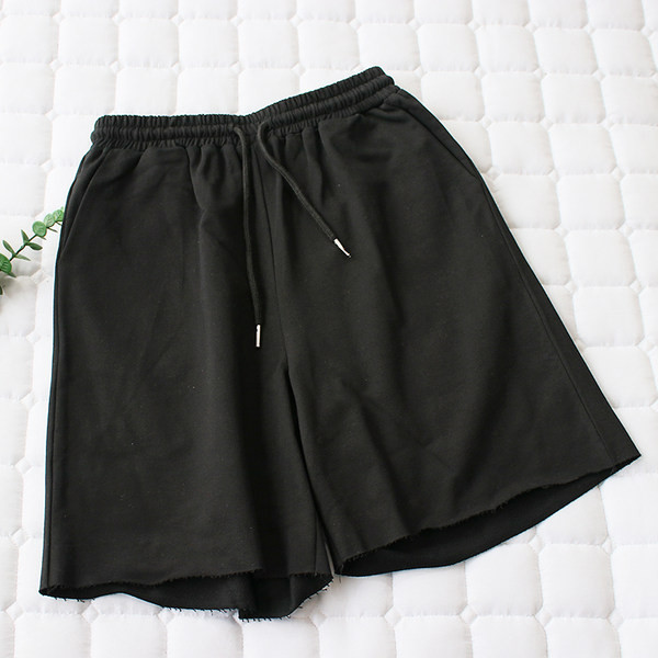 Σπορ μονόχρωμο παντελόνι με ελαστική μέση