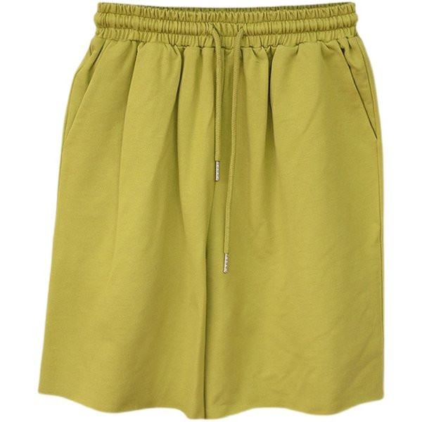 Σπορ μονόχρωμο παντελόνι με ελαστική μέση