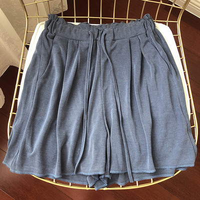 Casual σορτς με λάστιχο και δέσιμο στη μέση