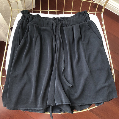 Casual σορτς με λάστιχο και δέσιμο στη μέση