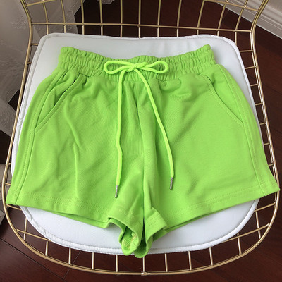 Βαμβακερό σορτς με ελαστική μέση και κορδόνια