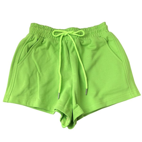 Βαμβακερό σορτς με ελαστική μέση και κορδόνια