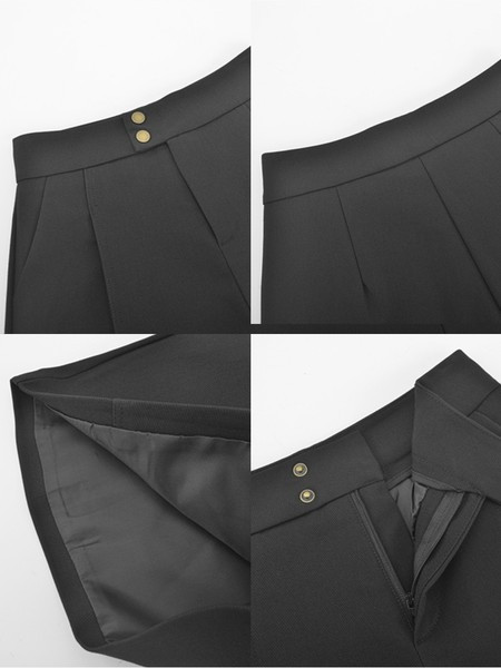 Ženske široke kratke hlače s visokim strukom