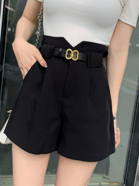 Modne kratke hlače visokog struka i džepova za žene