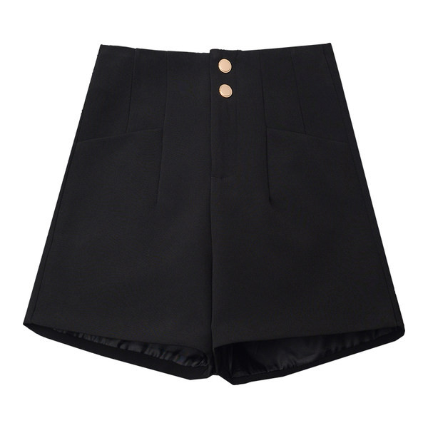 Γυναικείο σορτς με χρυσά κουμπιά
