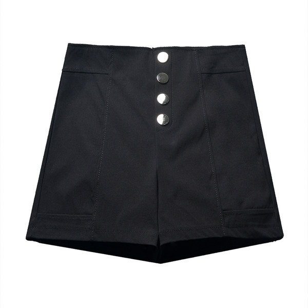 Γυναικείο σορτς με διακοσμητικά κουμπιά