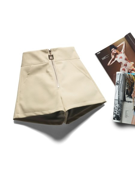 Moodsad naiste läikivad lukuga püksid