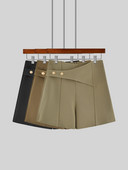 Γυναικείο σορτς με ασύμμετρο κούμπωμα