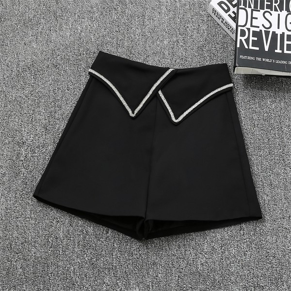 Naiste kõrge vöökohaga lühikesed püksid - kolme värvi