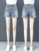 Naiste vabaaja teksapüksid - sinine värv