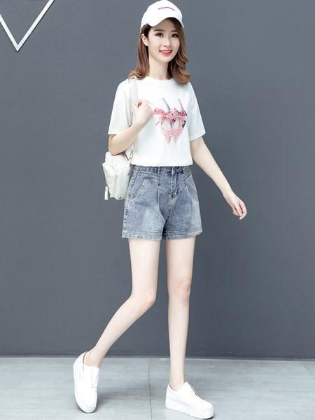 Naiste vabaaja teksapüksid - sinine värv