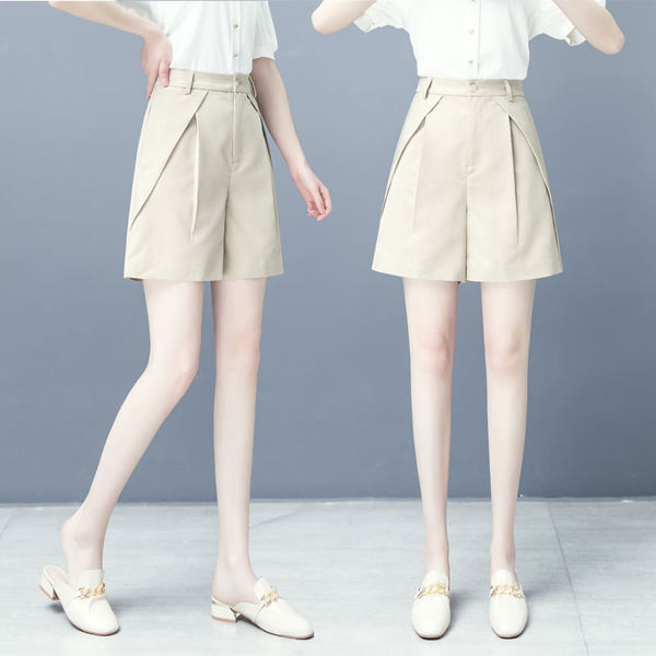 Γυναικείο σορτς ίσιο μοντέλο με ψηλή μέση