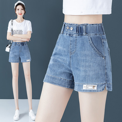 Γυναικείο τζιν σορτς σε δίο χρώματα