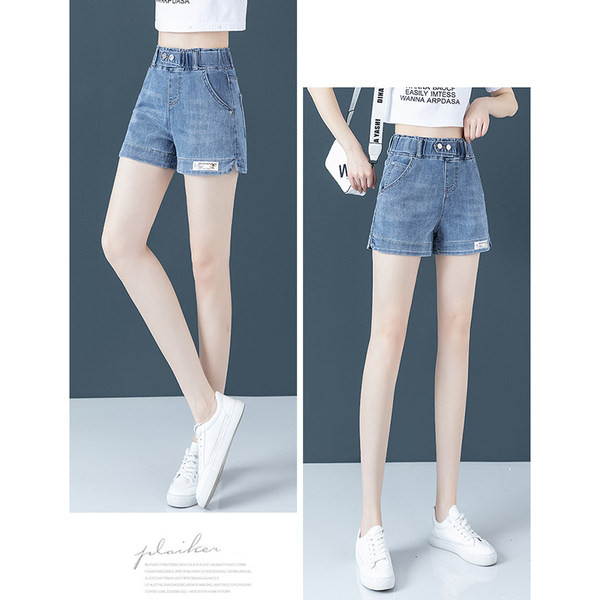 Γυναικείο τζιν σορτς σε δίο χρώματα