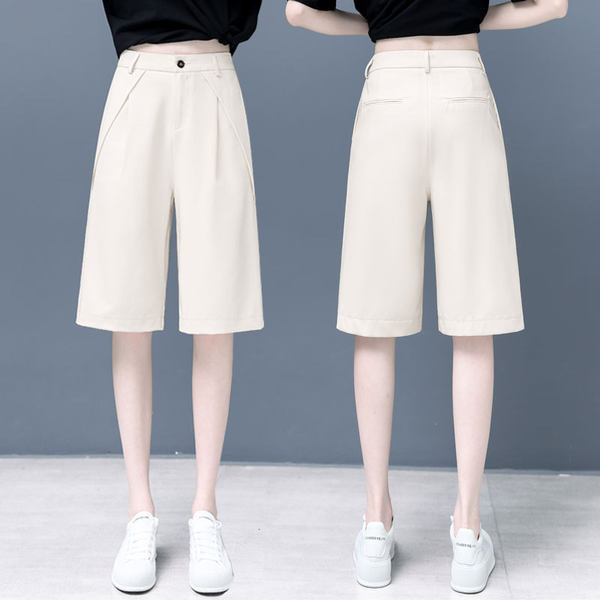 Ίσιο μοντέλο γυναικείο σορτς με ψηλή μέση