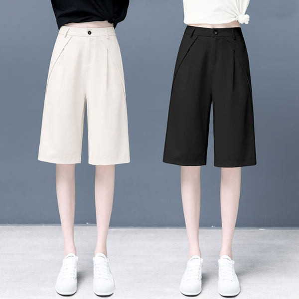 Ίσιο μοντέλο γυναικείο σορτς με ψηλή μέση