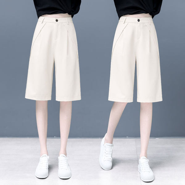 Ίσιο μοντέλο γυναικείο σορτς με ψηλή μέση