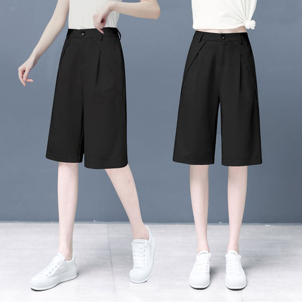 Ίσιο μοντέλο γυναικείο σορτς με ψηλή μέση