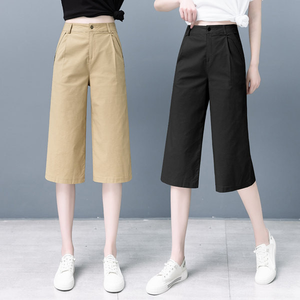 Γυναικείο ψηλόμεσο παντελόνι σε δύο χρώματα