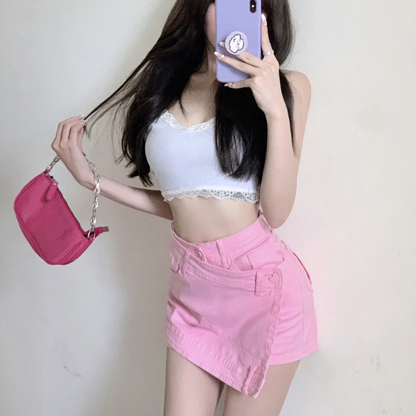 Ασύμμετρο σορτς με ψηλή μέση