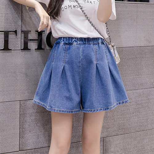 Γυναικείο τζιν σορτς με ψηλή μέση