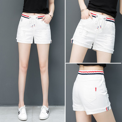 Γυναικείο σορτς με γραβάτες και τσέπη