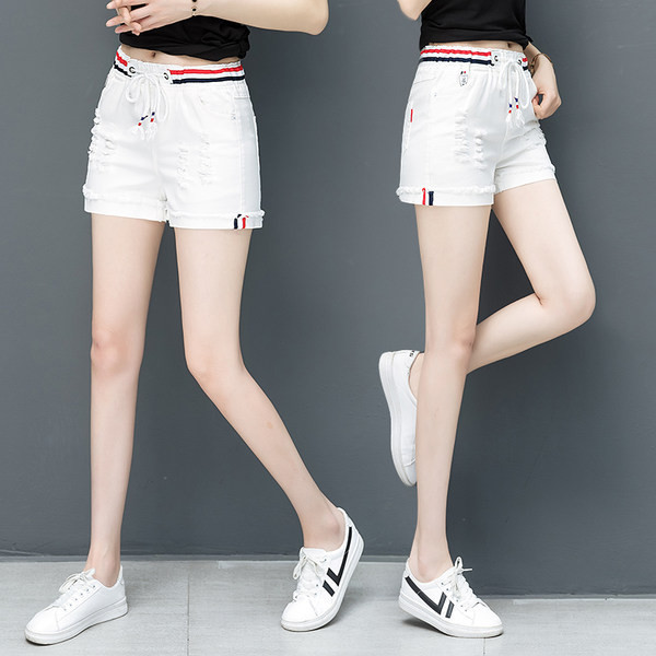 Γυναικείο σορτς με γραβάτες και τσέπη