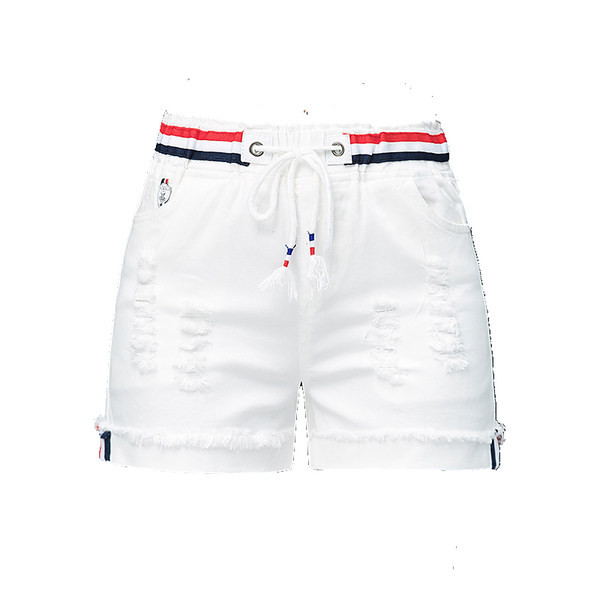 Γυναικείο σορτς με γραβάτες και τσέπη