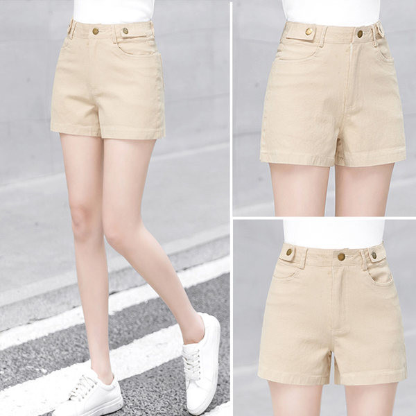 Γυναικείο σορτς με ψηλή μέση σε τρία χρώματα