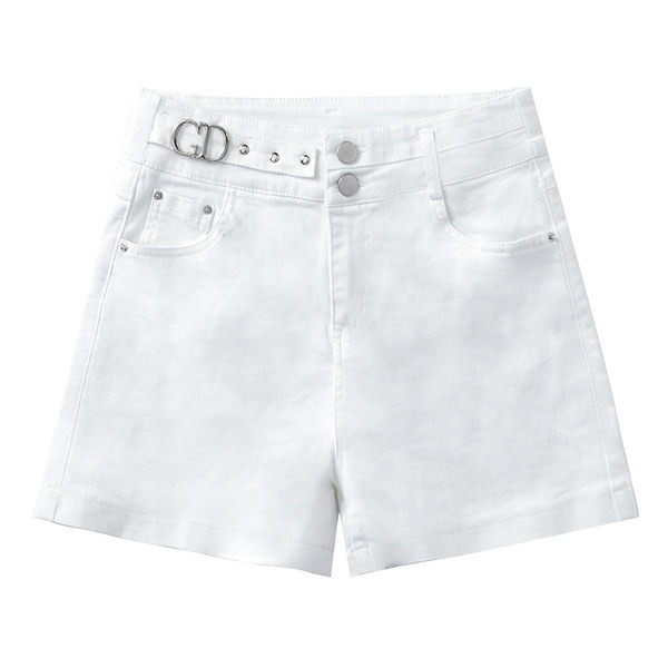 Ψηλόμεση σορτς και κουμπιά - για γυναίκες