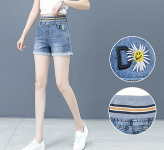 Uus mudel naiste teksapüksid elastse vöökohaga