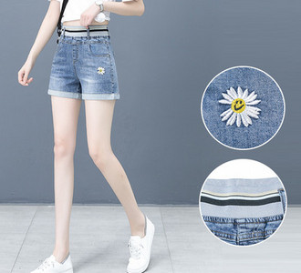 Uus mudel naiste teksapüksid elastse vöökohaga