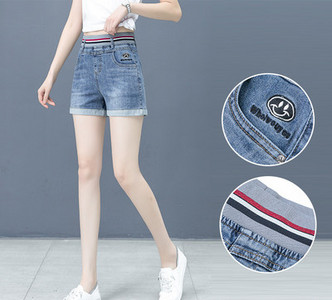 Uus mudel naiste teksapüksid elastse vöökohaga