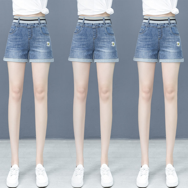 Uus mudel naiste teksapüksid elastse vöökohaga